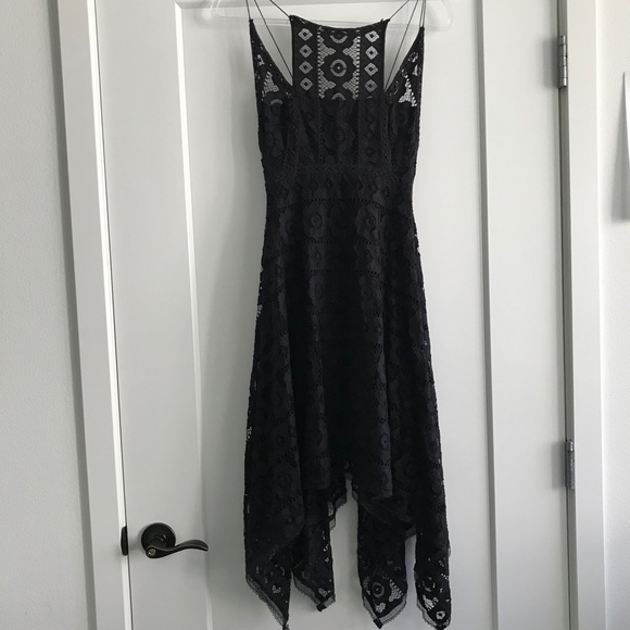 NEW Free People Just Like Honey Black Lace Dress S - Picture 8 of 8